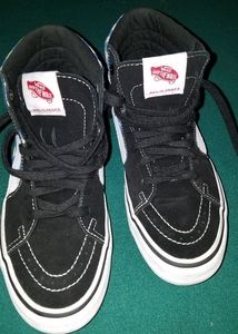 Vans Sk8 Hi Blue Checkerboard